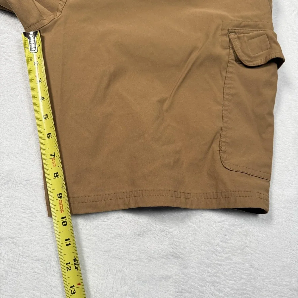 Orvis Cargo Shorts Mens 38‎ Beige Nylon Stretch Outdoor Hiking Casual Pockets